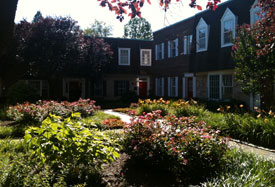 View from outside Dr. Sporn's office